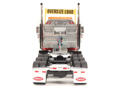 Peterbilt 589 Tridem-Axle Truck Tractor with Day Cab Legendary Red "Transport Series" 1/32 Diecast Model by Diecast Masters-Diecast Masters-ModelCars.com