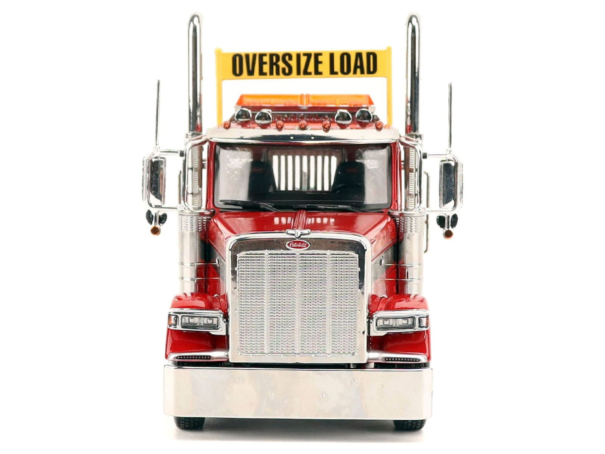 Peterbilt 589 Tridem-Axle Truck Tractor with Day Cab Legendary Red "Transport Series" 1/32 Diecast Model by Diecast Masters-Diecast Masters-ModelCars.com