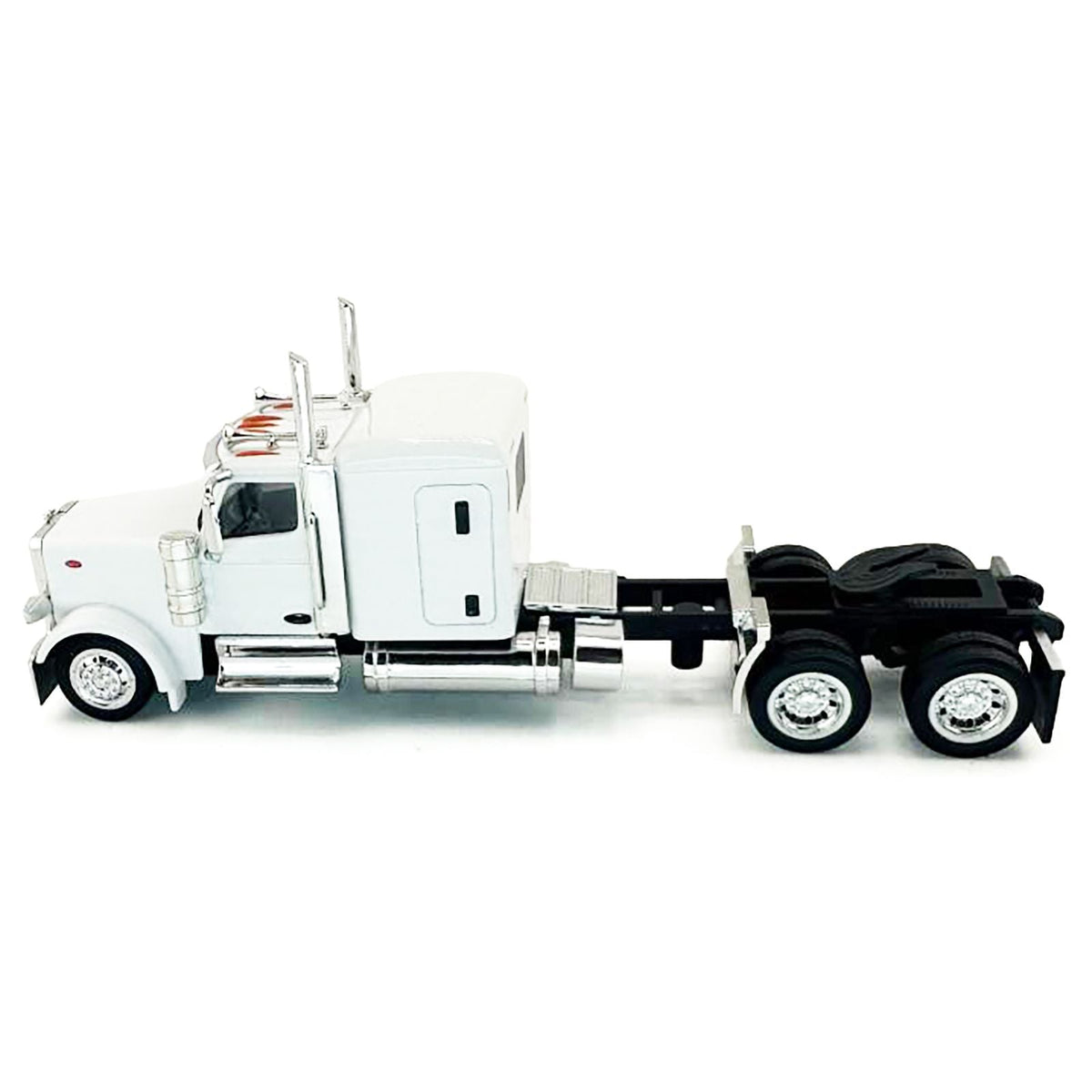 Peterbilt 589 Truck with 72 Inch Sleeper White 1/87 (HO) Plastic Model Car by HO Logistics-HO Logistics Replicas-ModelCars.com