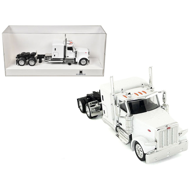 Peterbilt 589 Truck with 72 Inch Sleeper White 1/87 (HO) Plastic Model Car by HO Logistics-HO Logistics Replicas-ModelCars.com
