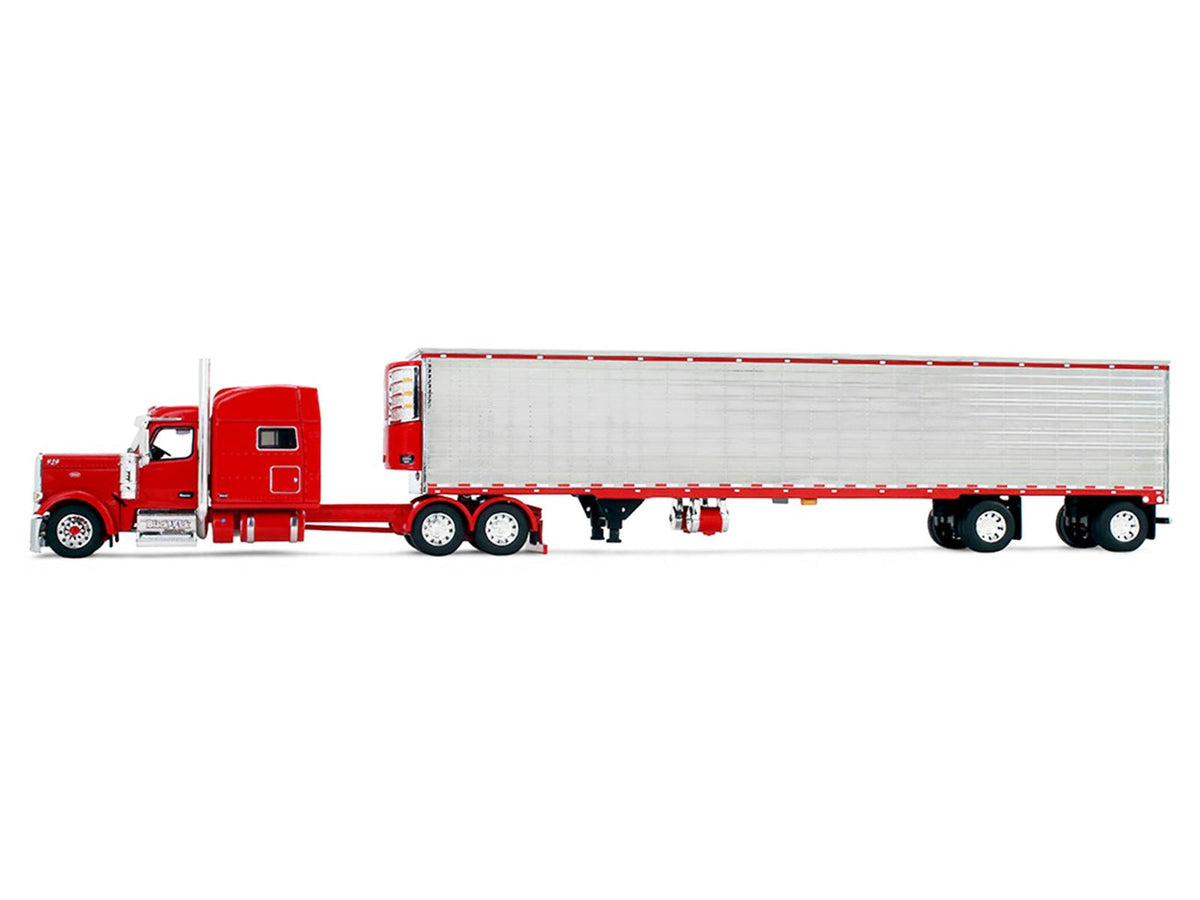 Peterbilt 589 with 78" Mid-Roof Sleeper and 53' Utility Trailer with Reefer "Blackjack Express LLC" Red "Big Rigs" Series II 6 1/64 Diecast Model by DCP/First Gear-First Gear-ModelCars.com