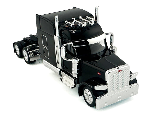 Peterbilt 589 with Stand Up Sleeper Cab Black 1/87 (HO) Plastic Model Car by HO Logistics-HO Logistics Replicas-ModelCars.com