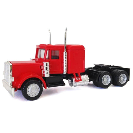 Peterbilt Long Tractor Red 1/87 (HO) Plastic Model Car by Promotex-Promotex-ModelCars.com