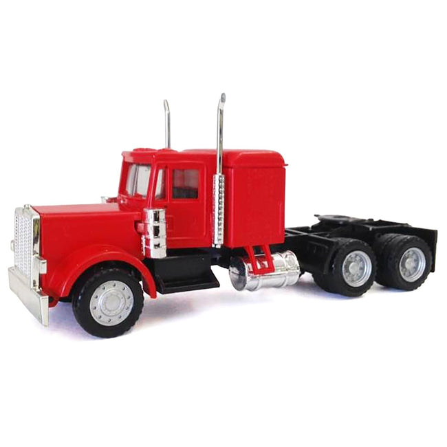 Peterbilt Long Tractor Red 1/87 (HO) Plastic Model Car by Promotex-Promotex-ModelCars.com