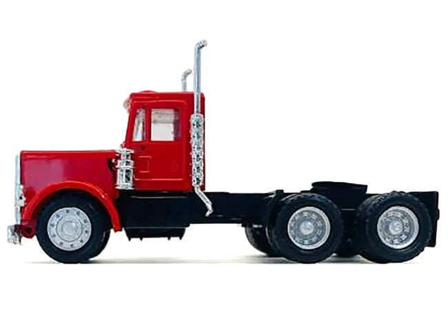 Peterbilt Short Day Cab Red 1/87 (HO) Plastic Model Car by Promotex-Promotex-ModelCars.com