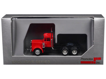Peterbilt Short Day Cab Red 1/87 (HO) Plastic Model Car by Promotex-Promotex-ModelCars.com