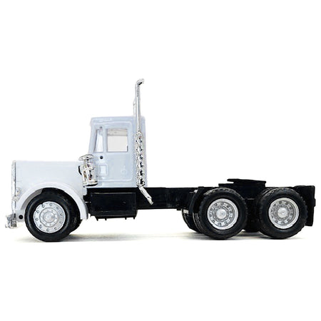 Peterbilt Short Day Cab White 1/87 (HO) Plastic Model Car by Promotex-Promotex-ModelCars.com