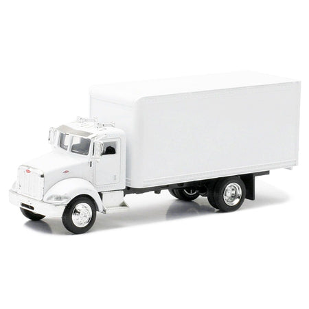 Peterbilt Utility 335 Box Truck White 1/43 Diecast Model by New Ray-New Ray-ModelCars.com