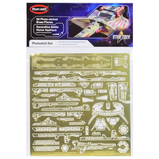 Photoetch Set for Klingon Kronos One Spaceship "Star Trek VI: The Undiscovered Country" (1991) Movie 1/350 Scale by Polar Lights-Polar Lights-ModelCars.com