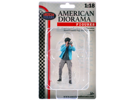 "Photographers" Figure #1 for 1/18 Scale Models by American Diorama-American Diorama-ModelCars.com