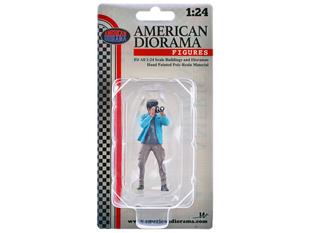 "Photographers" Figure #1 for 1/24 Scale Models by American Diorama-American Diorama-ModelCars.com