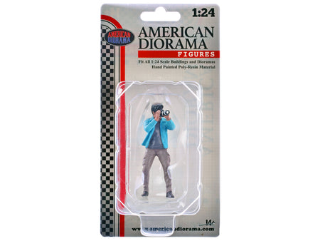 "Photographers" Figure #1 for 1/24 Scale Models by American Diorama-American Diorama-ModelCars.com