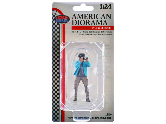 "Photographers" Figure #1 for 1/24 Scale Models by American Diorama-American Diorama-ModelCars.com