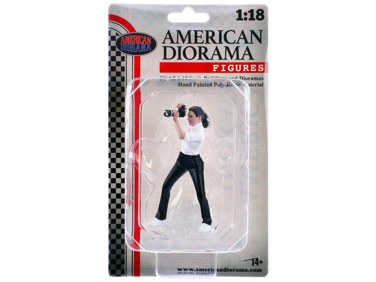 "Photographers" Figure #2 for 1/18 Scale Models by American Diorama-American Diorama-ModelCars.com