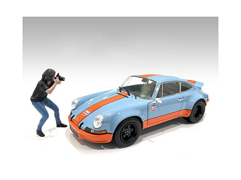 "Photographers" Figure #4 for 1/24 Scale Models by American Diorama-American Diorama-ModelCars.com