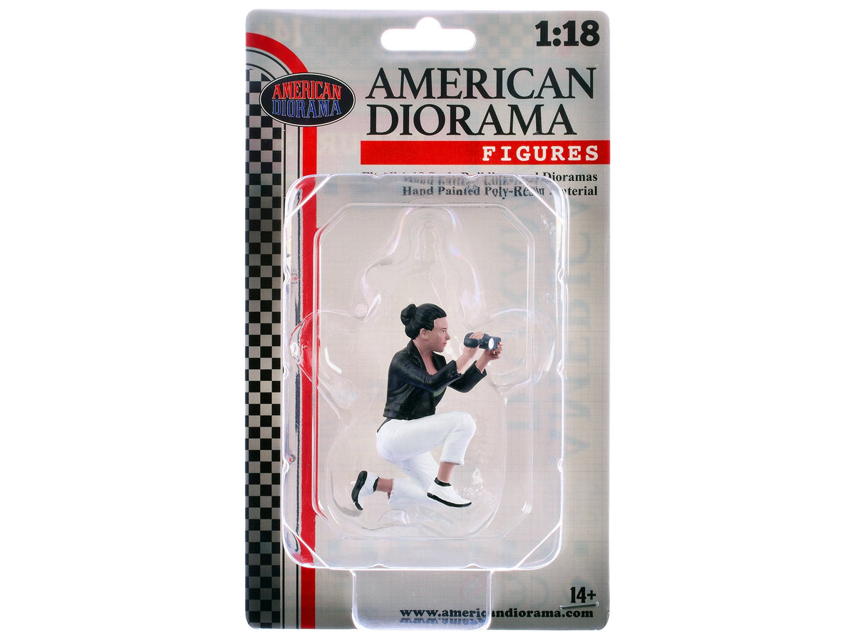 "Photographers" Figure #5 for 1/18 Scale Models by American Diorama-American Diorama-ModelCars.com