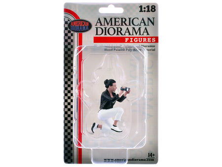 "Photographers" Figure #5 for 1/18 Scale Models by American Diorama-American Diorama-ModelCars.com