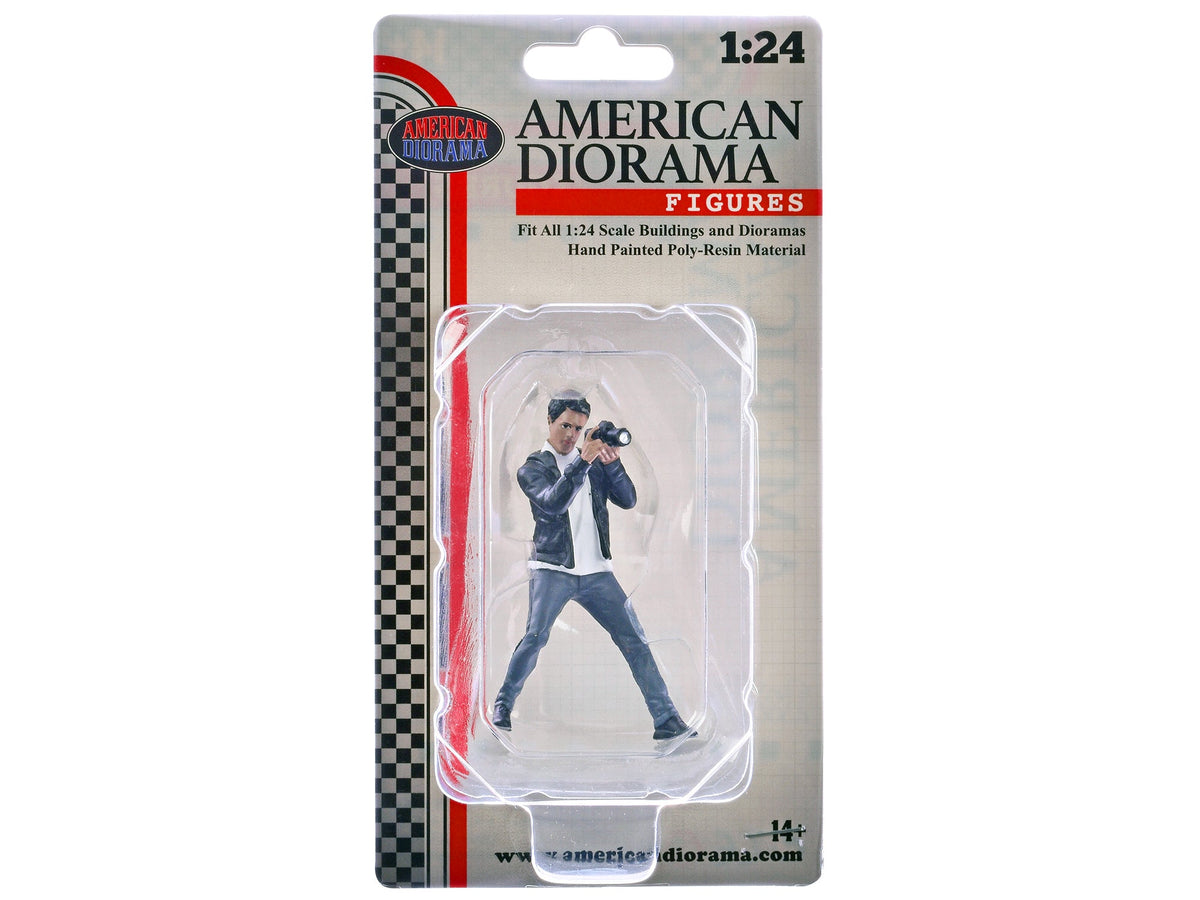 "Photographers" Figure #6 for 1/24 Scale Models by American Diorama-American Diorama-ModelCars.com