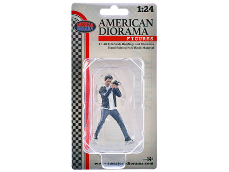 "Photographers" Figure #6 for 1/24 Scale Models by American Diorama-American Diorama-ModelCars.com