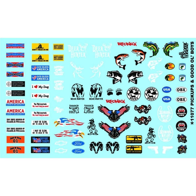 Pickup Trucks and Good OL' Boys Gofer Decals (1/25 or 1/24)-Gofer Racing-ModelCars.com