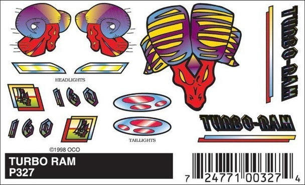 TURBO RAM STICK-ON DECAL