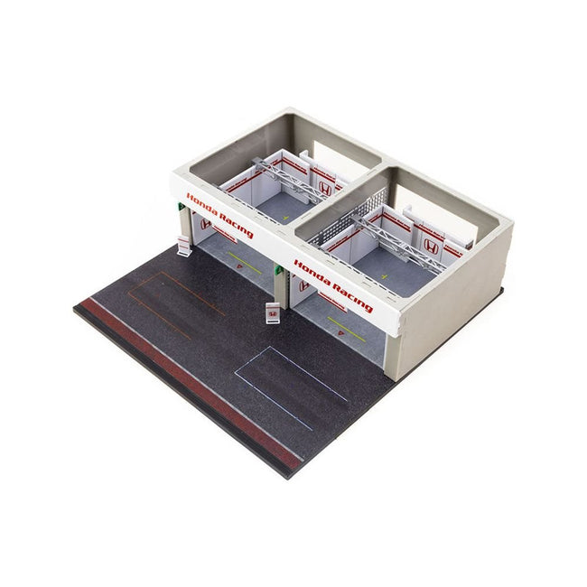 Pit Garage Diorama "Honda Racing" Display for 1/64 scale models by Tarmac works - Tarmac Works - ModelCars.com