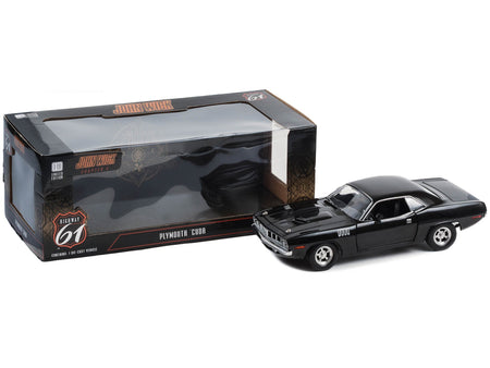 Plymouth Barracuda Black "John Wick: Chapter 4" (2023) Movie 1/18 Diecast Model Car by Highway 61-Highway 61-ModelCars.com