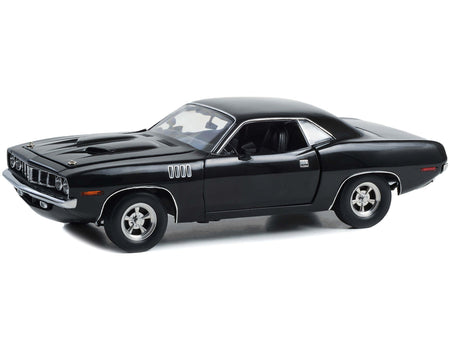 Plymouth Barracuda Black "John Wick: Chapter 4" (2023) Movie 1/18 Diecast Model Car by Highway 61-Highway 61-ModelCars.com