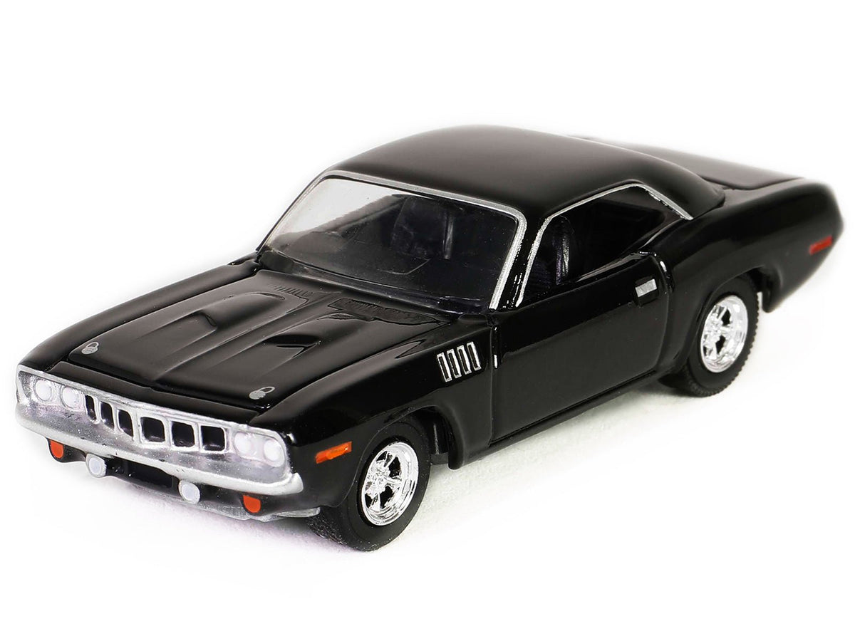 Plymouth Barracuda Black "John Wick: Chapter 4" (2023) Movie "Hollywood Series" Release 41 1/64 Diecast Model Car by Greenlight-Greenlight-ModelCars.com