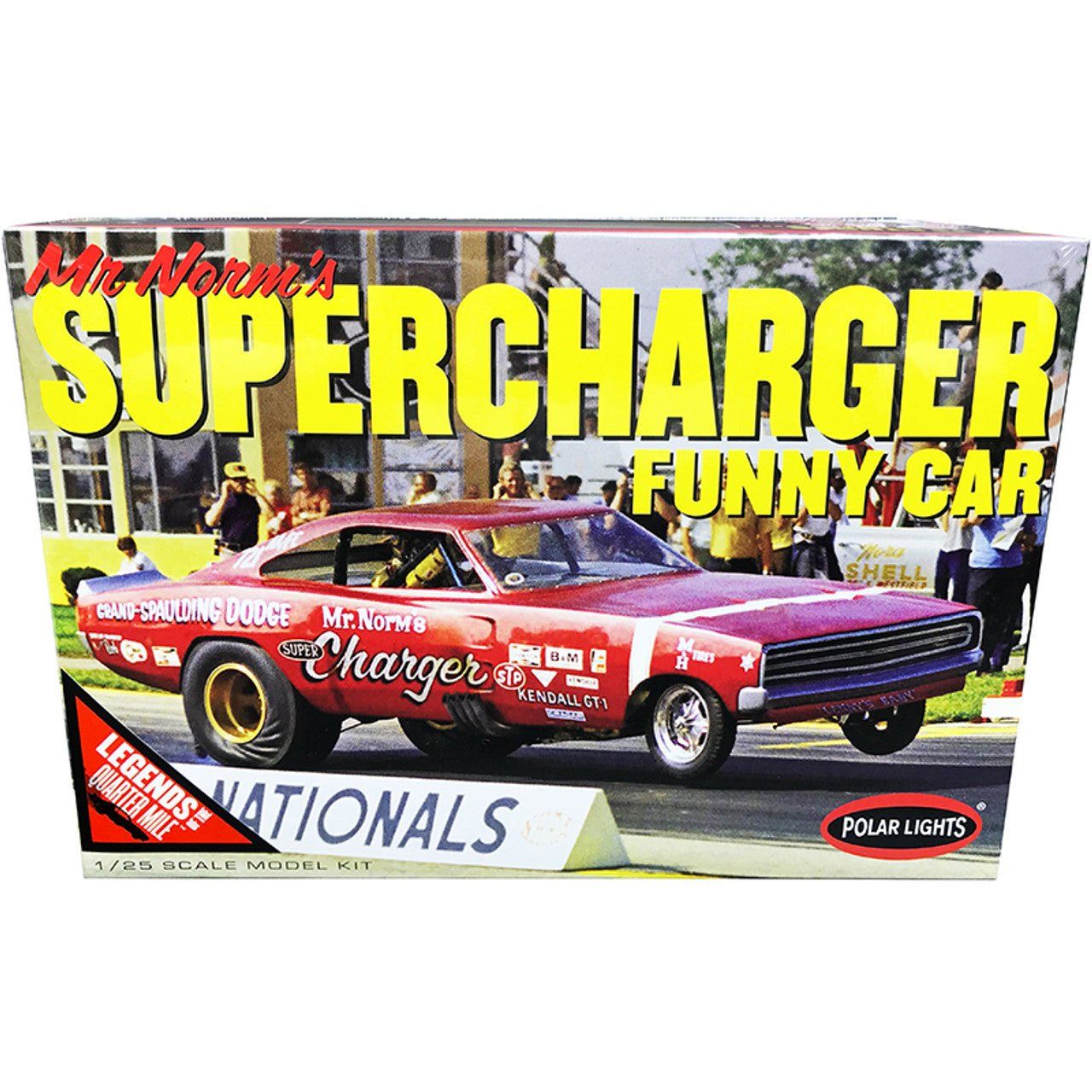 Polar Lights 1969 Dodge Charger Funny Car Mr. Norm 1/25 Scale Model Kit - Polar Lights - ModelCars.com