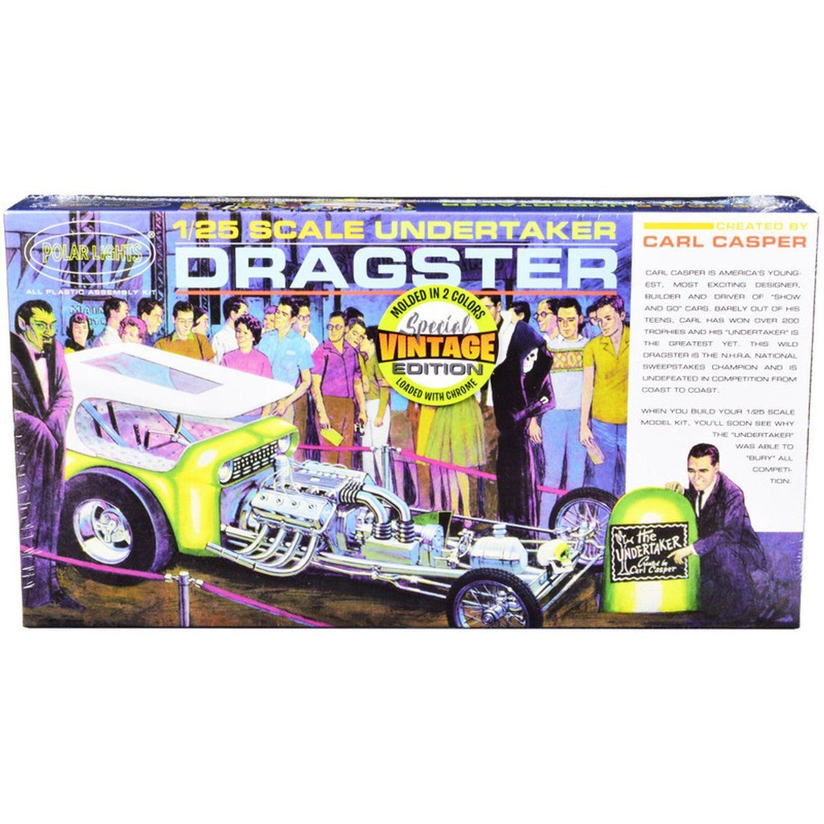 Polar Lights Carl Casper Undertaker Dragster 1/25 Scale Model Kit-Polar Lights-ModelCars.com