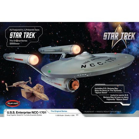Polar Lights Star Trek: The Original Series U.S.S. Enterprise NCC-1701 1:1000 Scale Model Kit-Polar Lights-ModelCars.com