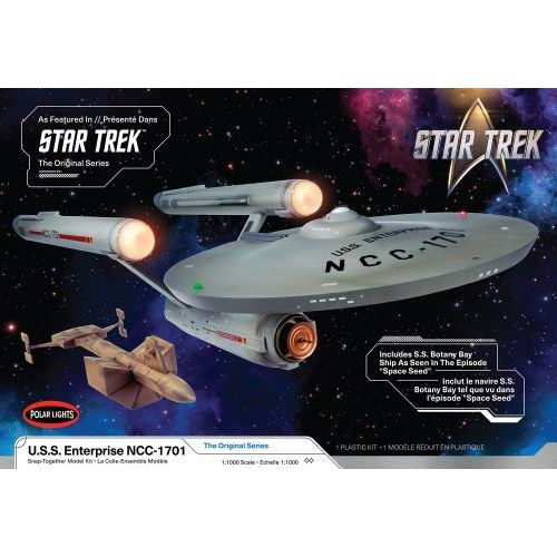 Polar Lights Star Trek: The Original Series U.S.S. Enterprise NCC - 1701 1:1000 Scale Model Kit - Polar Lights - ModelCars.com