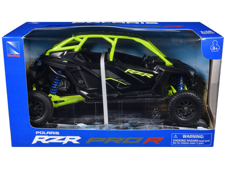 Polaris RZR Pro R UTV Black and Lime Green 1/18 Diecast Model by New Ray-New Ray-ModelCars.com
