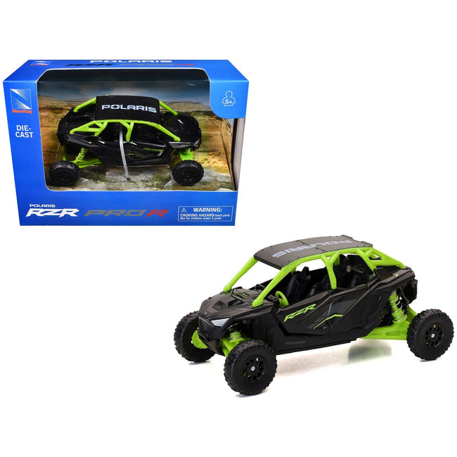 Polaris RZR Pro R UTV Black and Lime Green Diecast Model by New Ray-New Ray-ModelCars.com