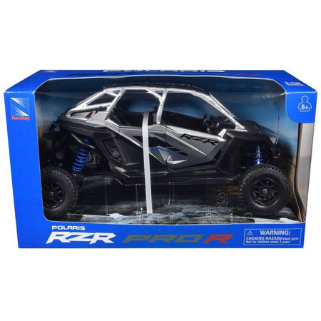 Polaris RZR Pro R UTV Silver Metallic and Black 1/18 Diecast Model by New Ray-New Ray-ModelCars.com
