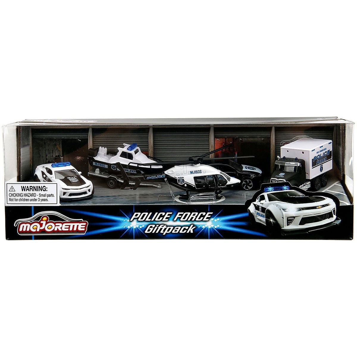 Police Force Giftpack (2024) 5 piece Set 1/64 Diecast Model Cars by Majorette - Majorette - ModelCars.com