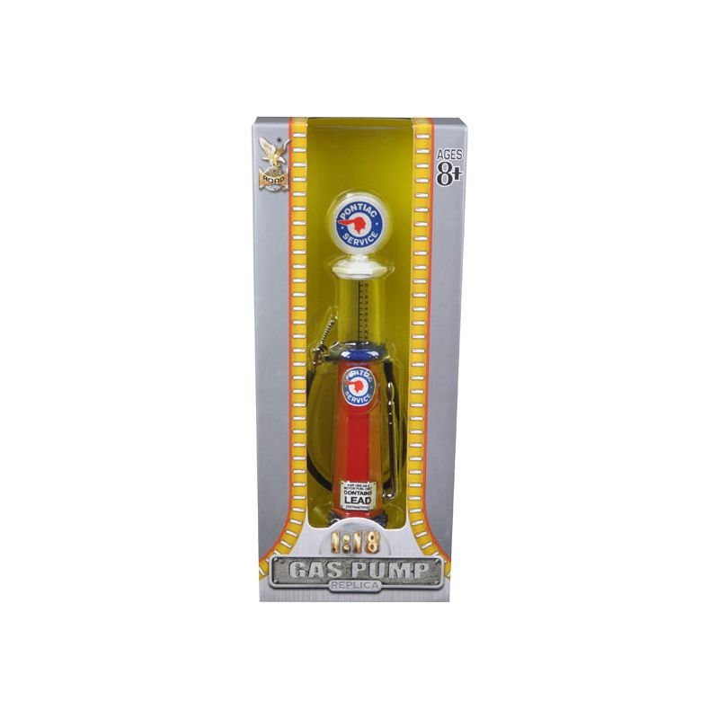 Pontiac Gasoline Vintage Gas Pump Cylinder 1/18 Diecast Replica by Road Signature - Road Signature - ModelCars.com