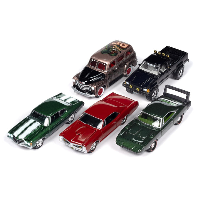 Pop Culture 2024 Set of 6 Cars Release 1 1/64 Diecast Model Cars by Johnny Lightning-Johnny Lightning-ModelCars.com