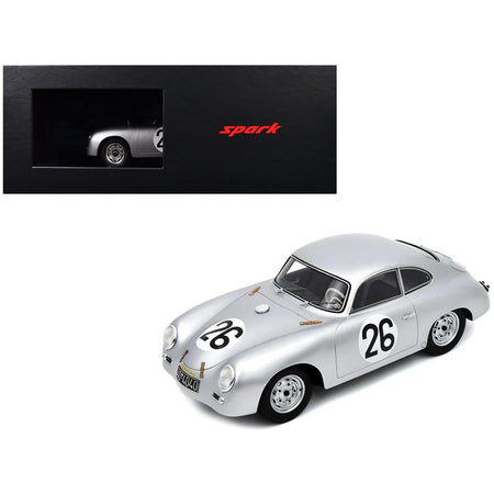 Porsche 356 26 Max Nathan - Helmut 'Helm' Glockler "Porsche KG" "24 Hours of Le Mans" (1956) with Acrylic Display Case 1/18 Model Car by Spark - Spark - ModelCars.com
