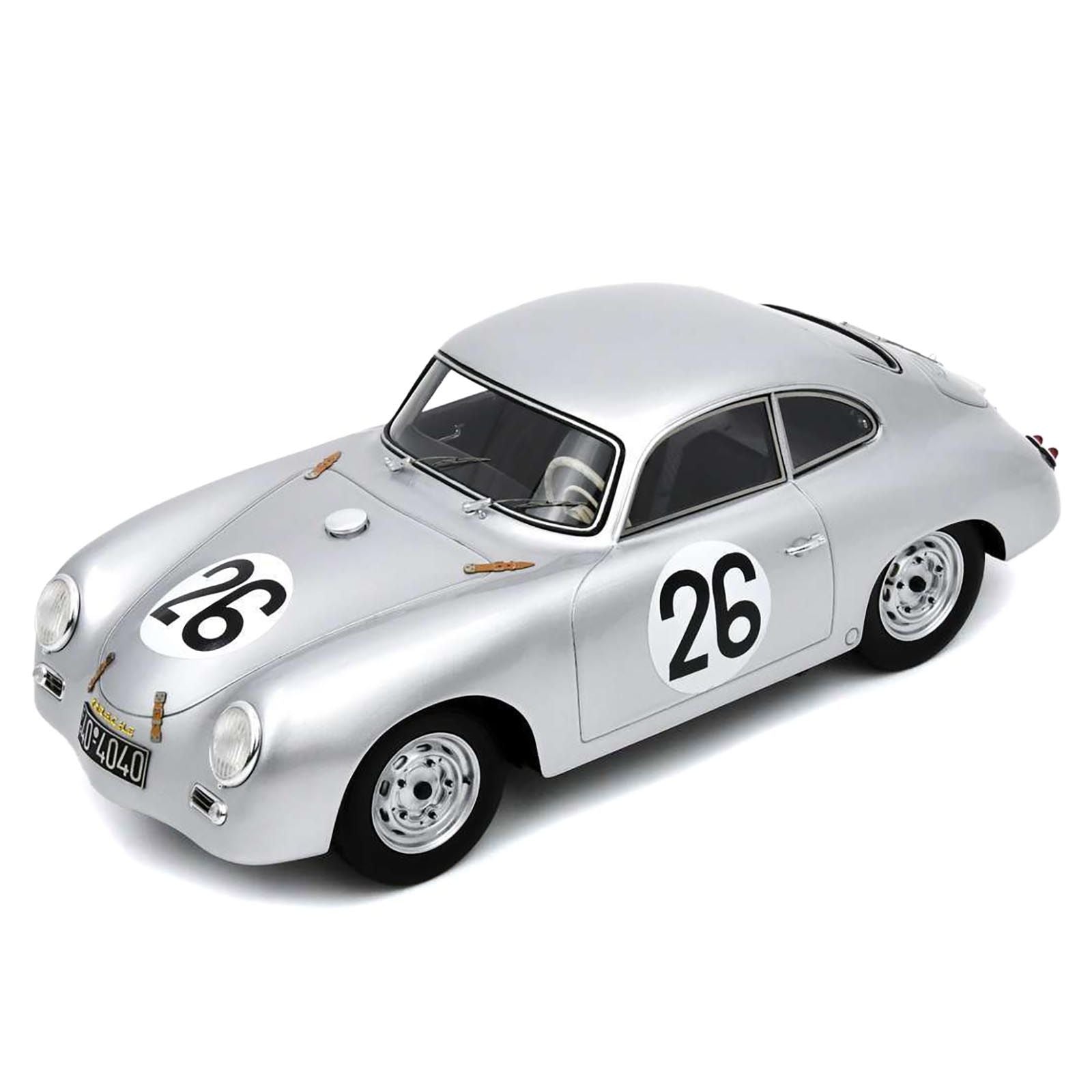 Porsche 356 26 Max Nathan - Helmut 'Helm' Glockler "Porsche KG" "24 Hours of Le Mans" (1956) with Acrylic Display Case 1/18 Model Car by Spark - Spark - ModelCars.com
