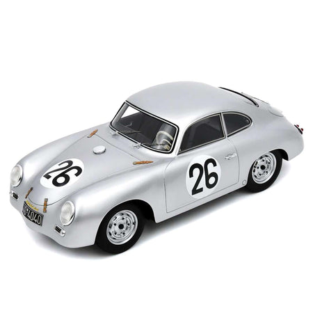 Porsche 356 26 Max Nathan - Helmut 'Helm' Glockler "Porsche KG" "24 Hours of Le Mans" (1956) with Acrylic Display Case 1/18 Model Car by Spark - Spark - ModelCars.com
