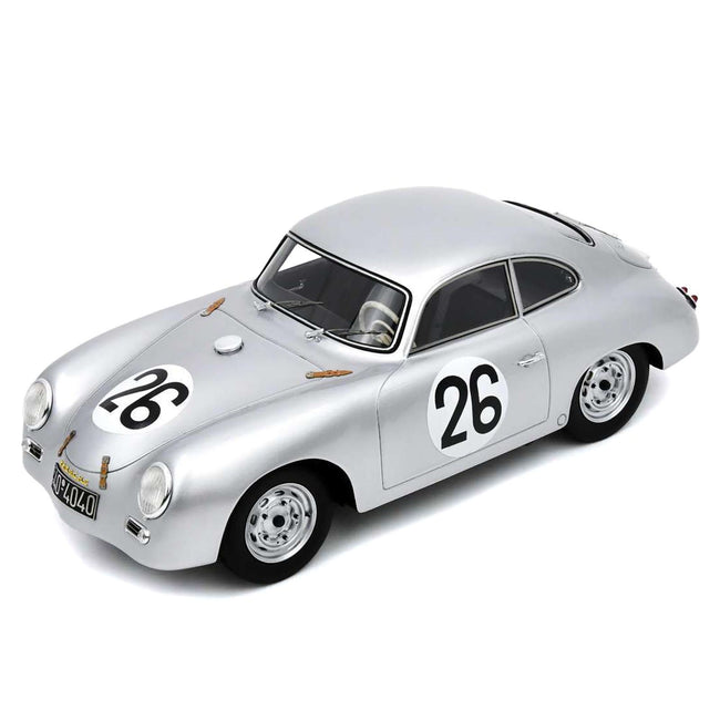 Porsche 356 26 Max Nathan - Helmut 'Helm' Glockler "Porsche KG" "24 Hours of Le Mans" (1956) with Acrylic Display Case 1/18 Model Car by Spark - Spark - ModelCars.com