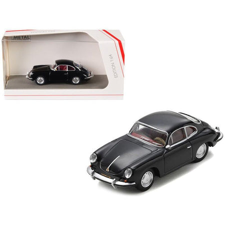 Porsche 356 Black with Red Interior 1/64 Diecast Model Car by Schuco - Schuco - ModelCars.com