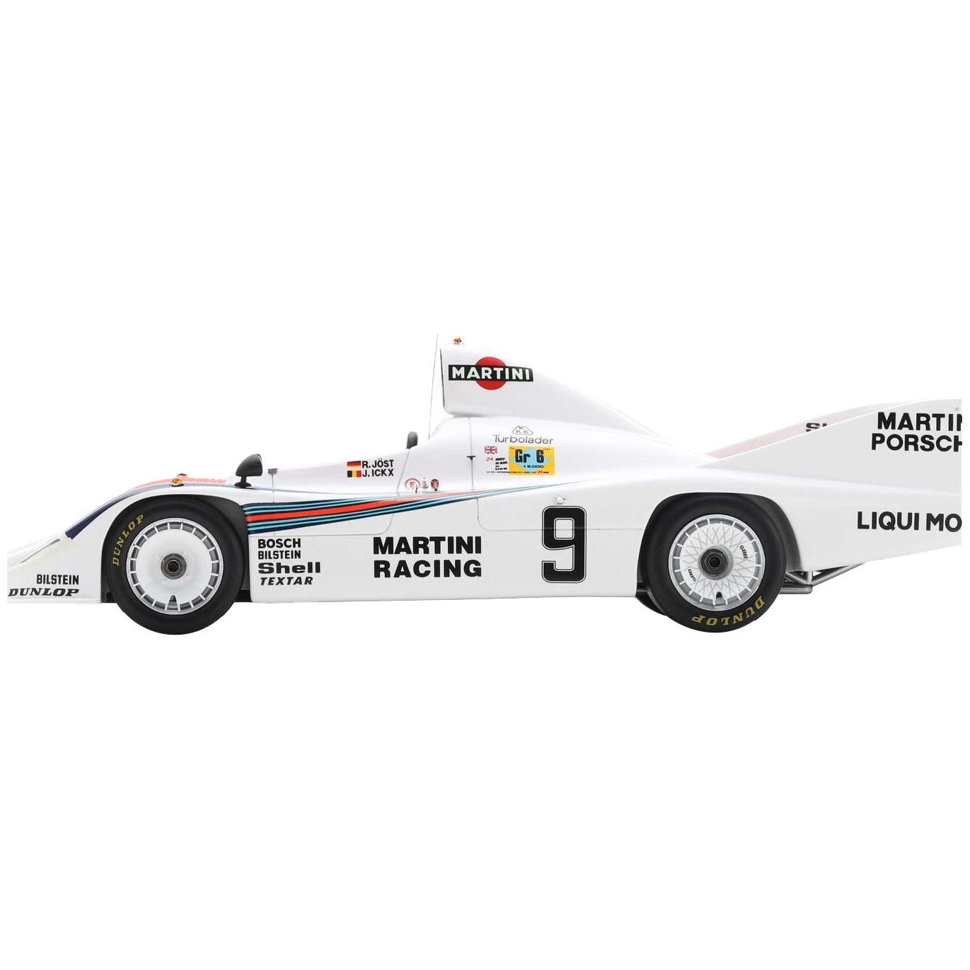 Porsche 908/80 9 Jacky Ickx - Reinhold Joest "Martini Racing" 2nd Place "24 Hours of Le Mans" (1980) with Acrylic Display Case 1/18 Model Car by Spark - Spark - ModelCars.com