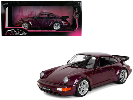 Porsche 911 3.6 Turbo Purple Metallic "Pink Slips" Series 1/18 Diecast Model Car by Jada-Jada-ModelCars.com