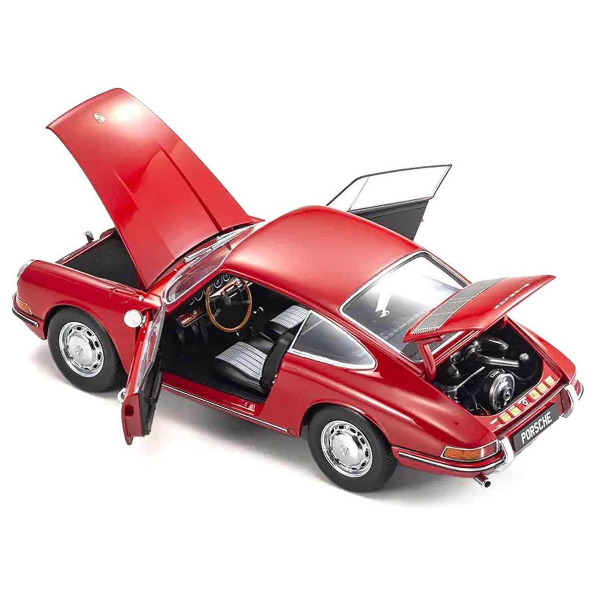 Porsche 911 (901) Signal Red 1/18 Diecast Model Car by Kyosho - Kyosho - ModelCars.com