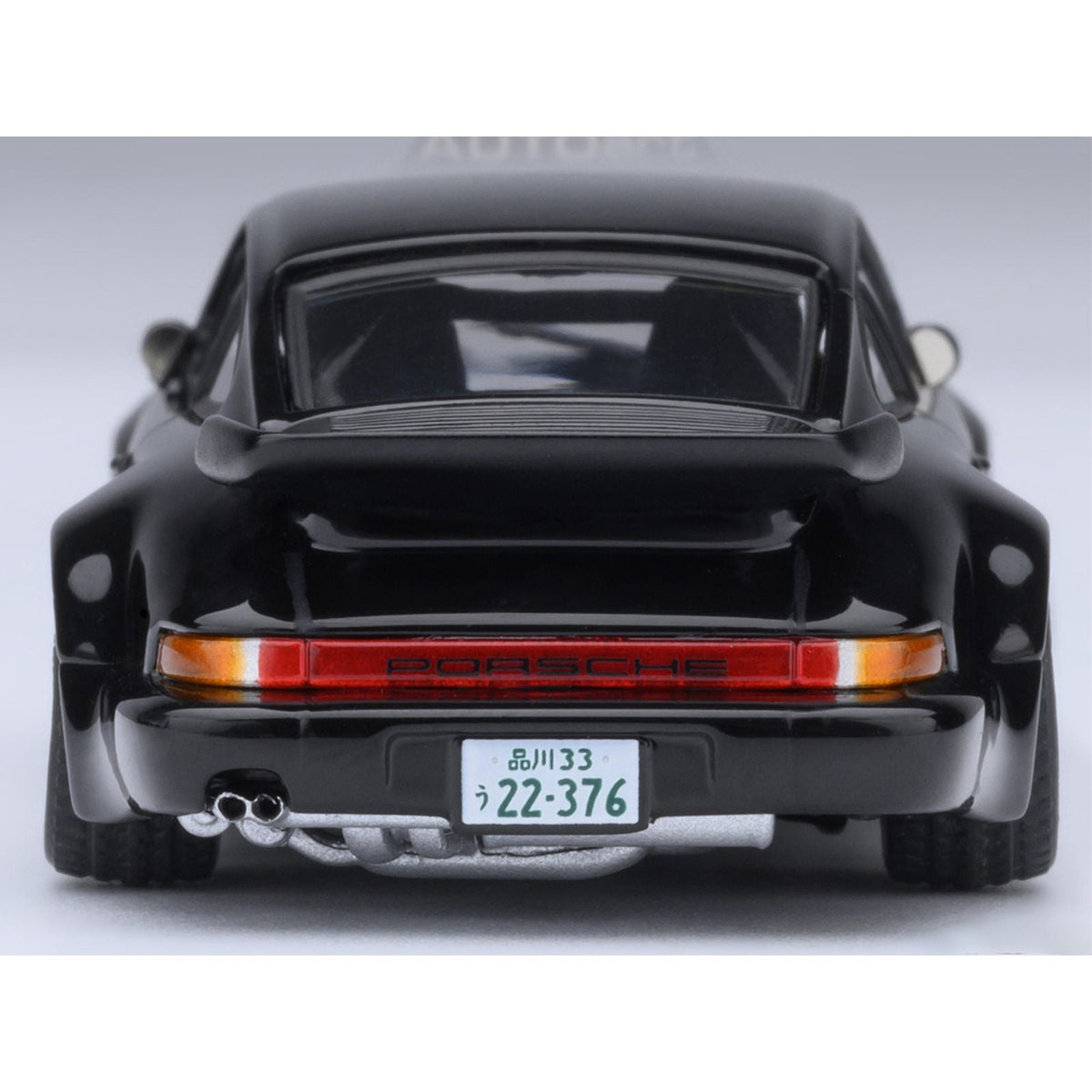 Porsche 911 (930) Turbo "Blackbird" Black "Wangan Midnight - Comic #1 Version" Manga 1/64 Model Car by Autoart-Autoart-ModelCars.com