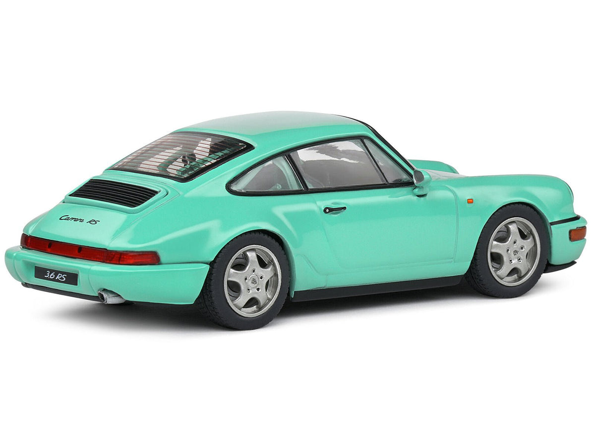 Porsche 911 (964) RS Clubsport Mint Green 1/43 Diecast Model Car by Solido-Solido-ModelCars.com