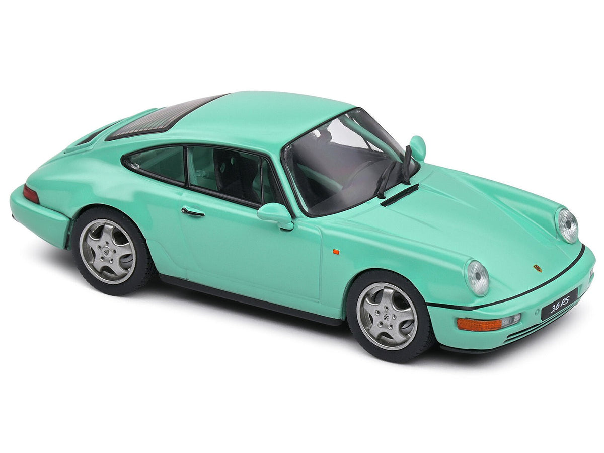 Porsche 911 (964) RS Clubsport Mint Green 1/43 Diecast Model Car by Solido-Solido-ModelCars.com